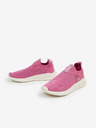 Geox Ružové dievčenské slip on tenisky Geox