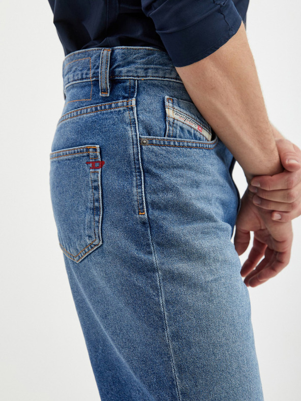 Diesel Diesel Modré pánske džínsové šortky