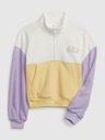 GAP Detská mikina s logom a fleece GAP
