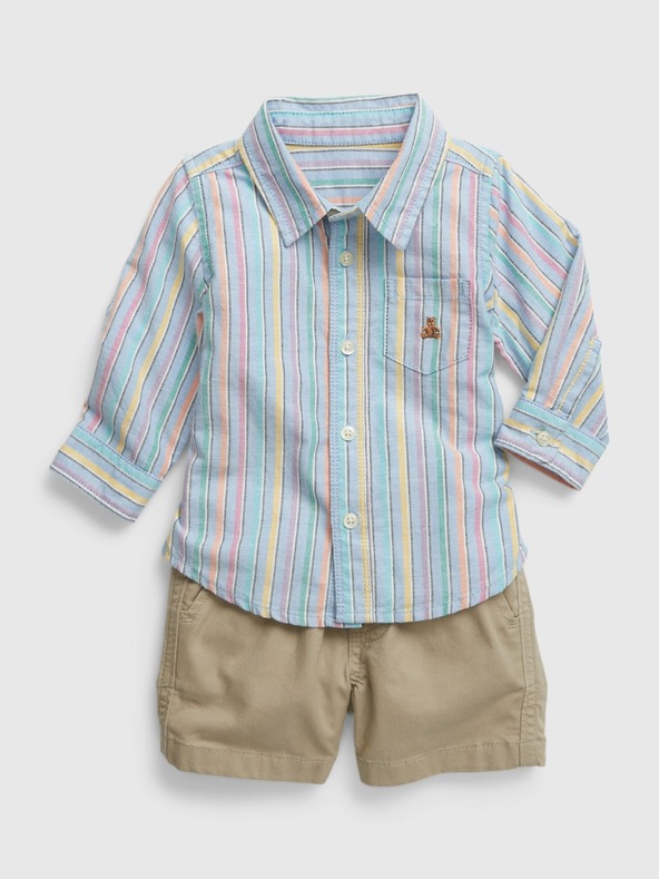 GAP Baby outfit košeľa a kraťasy GAP