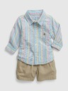 GAP Baby outfit košeľa a kraťasy GAP