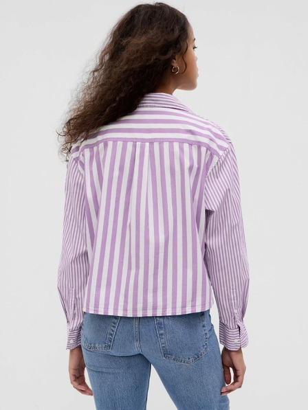 GAP Bavlnená košeľa crop GAP