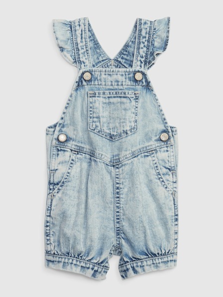 GAP Baby džínsové kraťasy s trakmi GAP