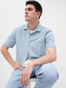 GAP Chambray košeľa s krátkym rukávom GAP