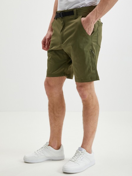 Wrangler Khaki pánske šortky Wrangler s opaskom