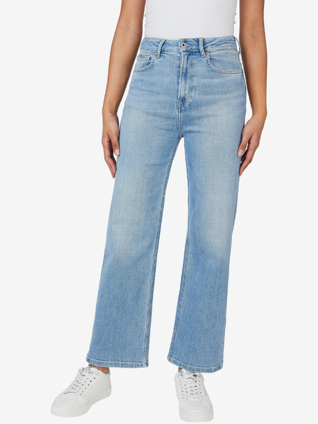 Pepe Jeans Svetlomodré dámske džínsy Pepe Jeans Lexa so širokými nohavicami