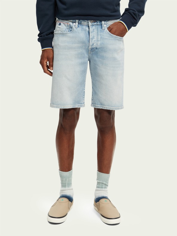 Scotch & Soda Svetlomodré pánske džínsové šortky Scotch & Soda