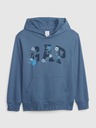 GAP Detská mikina s logom a fleece GAP