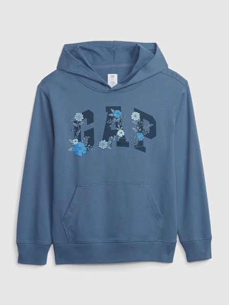 GAP Detská mikina s logom a fleece GAP