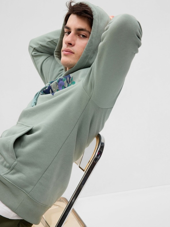 GAP Mikina vintage soft s logom GAP