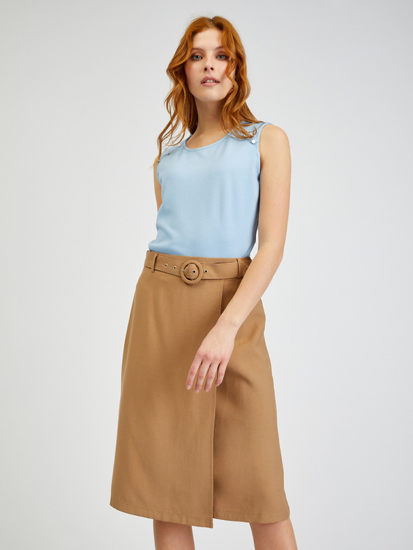 Orsay Hnedá dámska sukňa ORSAY