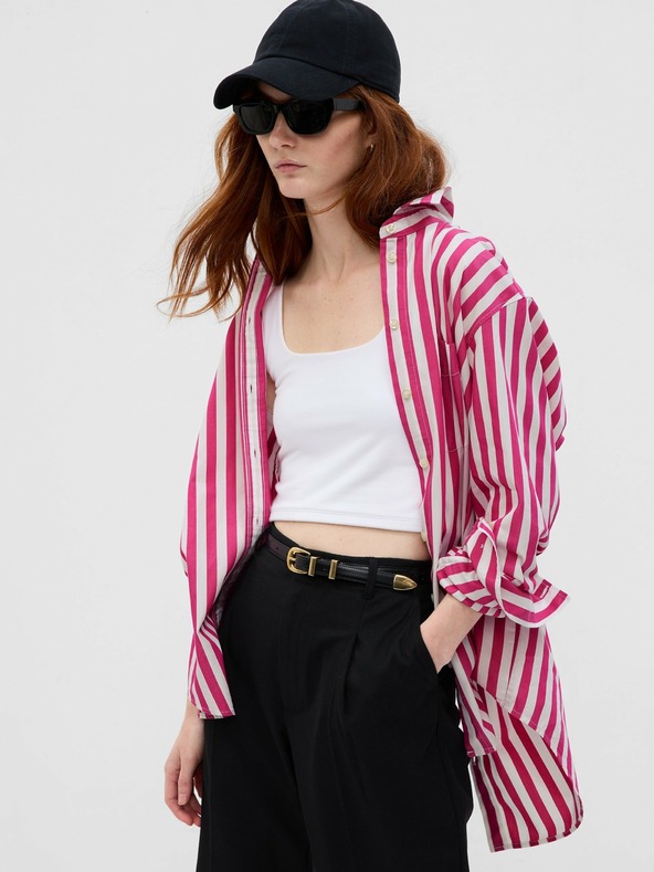 GAP Pásikavá košeľa oversize GAP