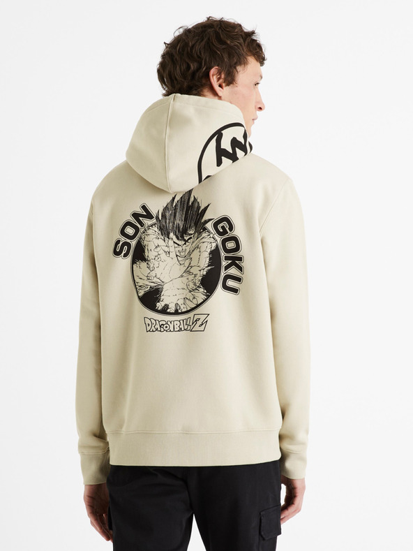 Celio Béžová pánska mikina Celio Dragon Ball Z