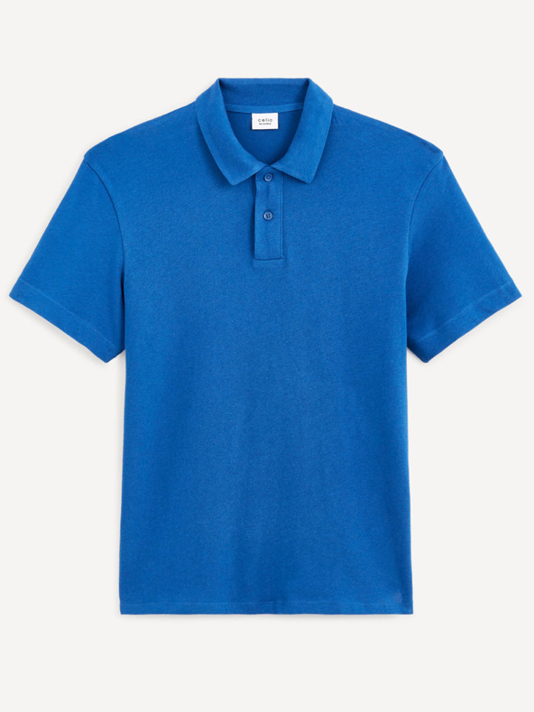 Celio Modré pánske polo tričko Celio Dechris