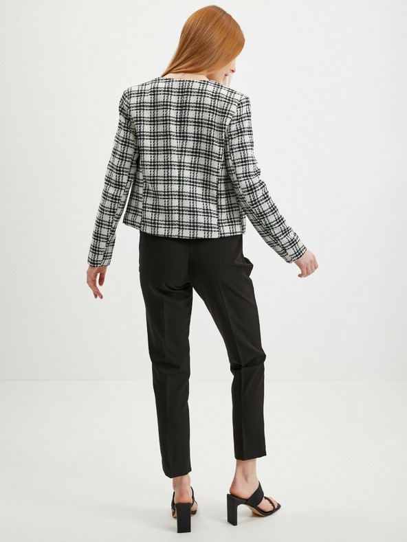 Orsay Čiernobiele dámske kockované sako ORSAY