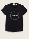 Tom Tailor Denim Čierna dámska košeľa Tom Tailor Denim