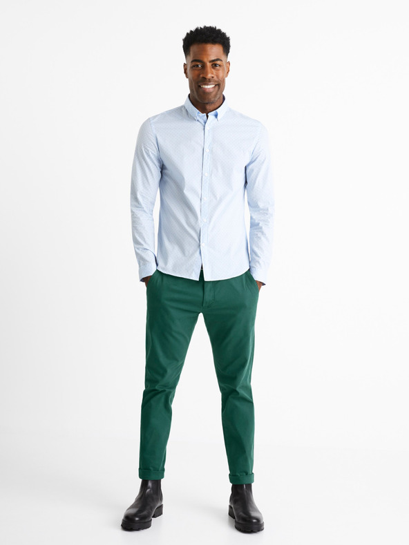 Celio Svetlomodrá pánska spoločenská košeľa Celio Caop