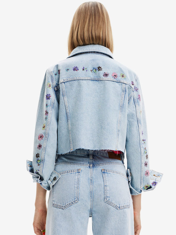 Desigual Desigual Soho svetlomodrá dámska džínsová bunda