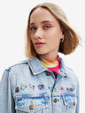 Desigual Desigual Soho svetlomodrá dámska džínsová bunda