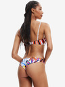 Desigual Biely dámsky vzorovaný vrchný diel plaviek Desigual Playa