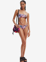 Desigual Biely dámsky vzorovaný vrchný diel plaviek Desigual Playa