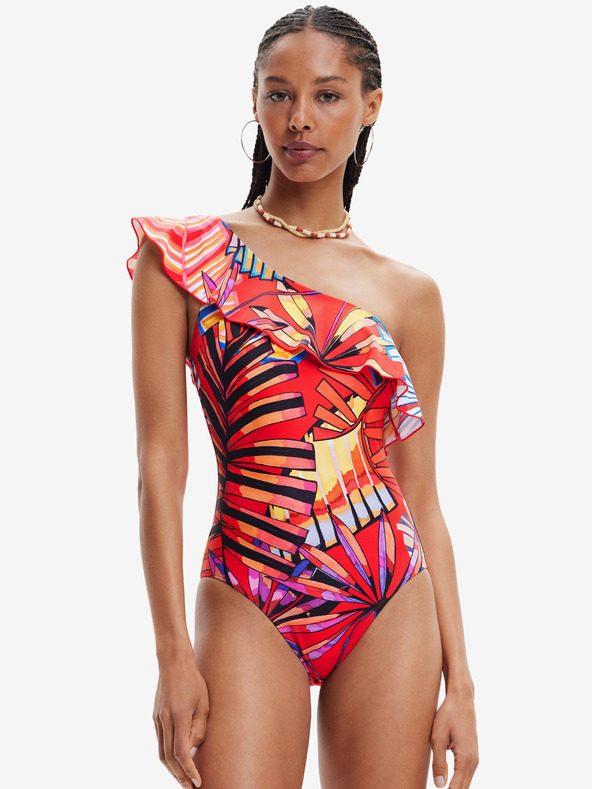 Desigual Červené dámske vzorované plavky Desigual Medewi