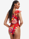 Desigual Červené dámske vzorované plavky Desigual Medewi