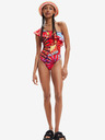 Desigual Červené dámske vzorované plavky Desigual Medewi