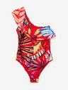 Desigual Červené dámske vzorované plavky Desigual Medewi