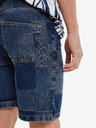 Desigual Tmavomodré pánske džínsové šortky Desigual Fresia