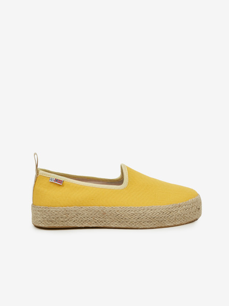 Napapijri Žlté dámske espadrilky na platforme NAPAPIJRI