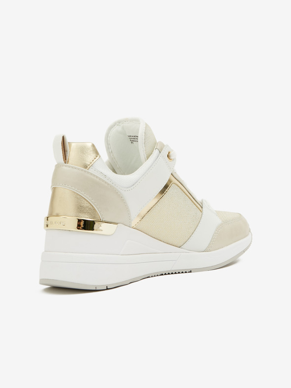 Michael Kors Bielo-béžové dámske kožené členkové tenisky Michael Kors Georgie