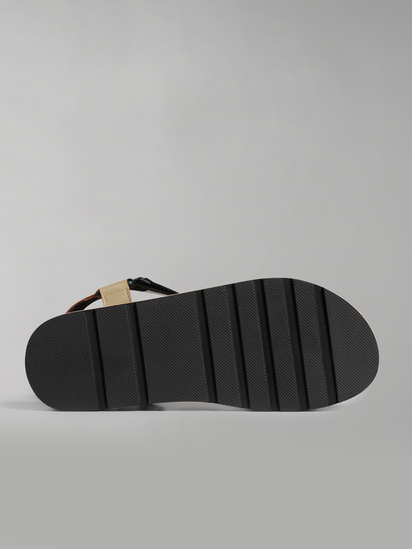 Napapijri Čierno-oranžové dámske sandále NAPAPIJRI