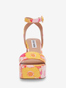 Steve Madden Oranžovo-ružové dámske sandále na podpätku Steve Madden