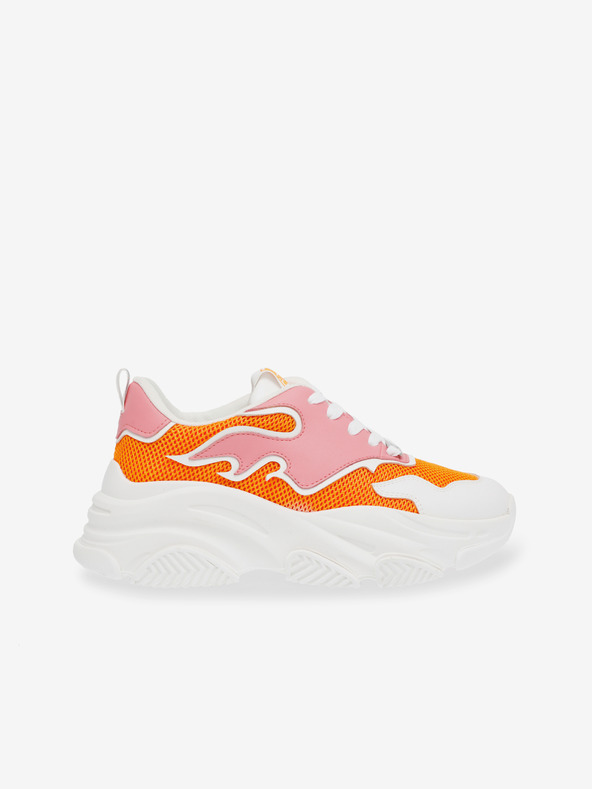 Steve Madden Bielo-oranžové dámske tenisky na platforme Steve Madden