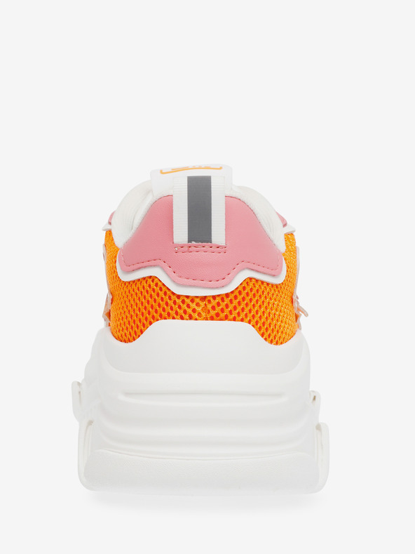 Steve Madden Bielo-oranžové dámske tenisky na platforme Steve Madden