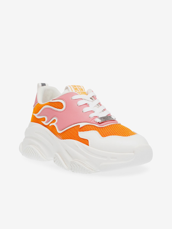 Steve Madden Bielo-oranžové dámske tenisky na platforme Steve Madden