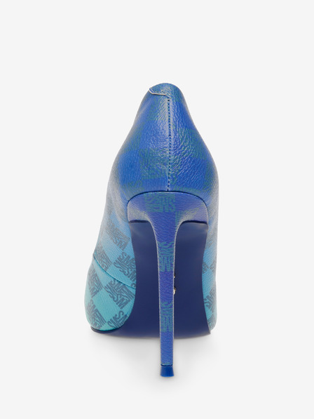Steve Madden Modré a zelené dámske kockované lodičky Steve Madden
