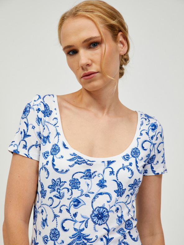 Orsay Modro-biele vzorované tričko ORSAY