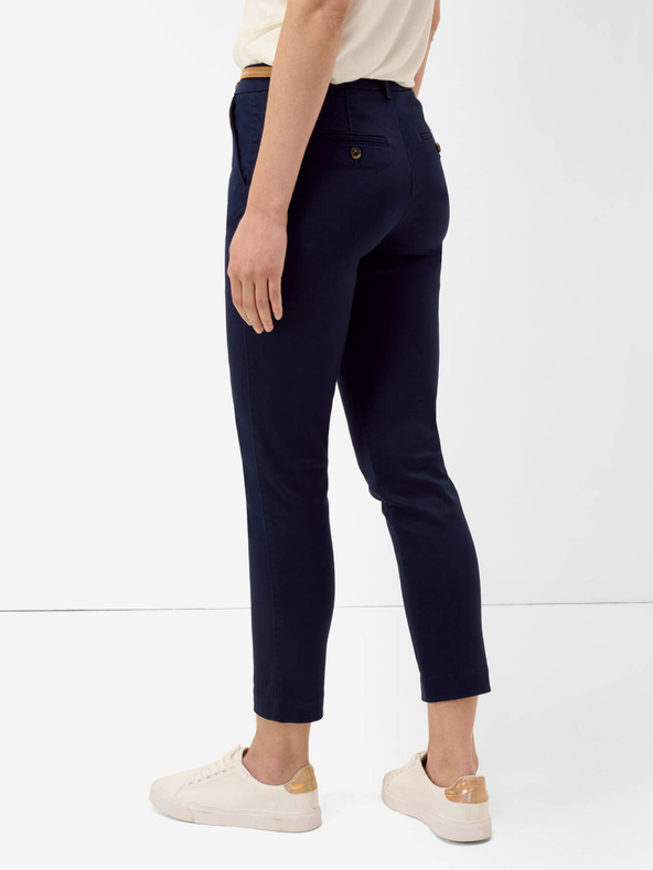 Orsay Tmavomodré chino nohavice s opaskom ORSAY