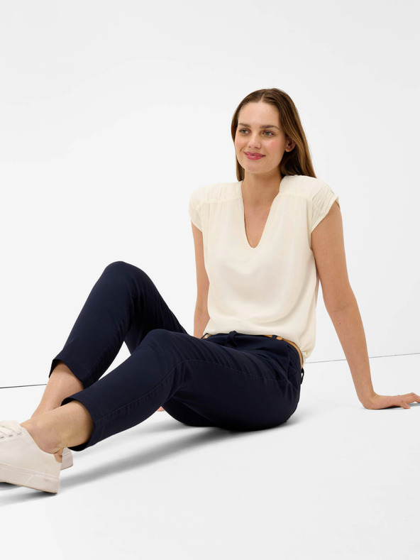 Orsay Tmavomodré chino nohavice s opaskom ORSAY