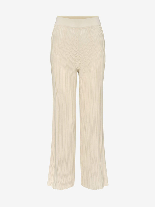 Orsay Béžové široké rebrované nohavice ORSAY