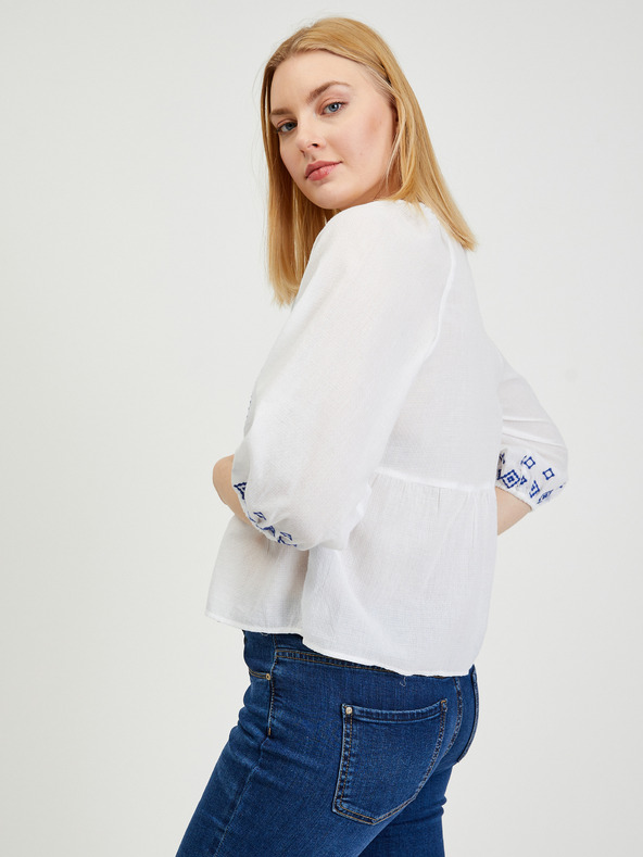 Orsay Biela kvetovaná blúzka ORSAY