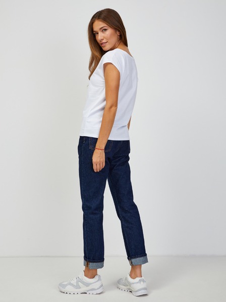 Orsay Tričká bez potlače pre ženy ORSAY - biela