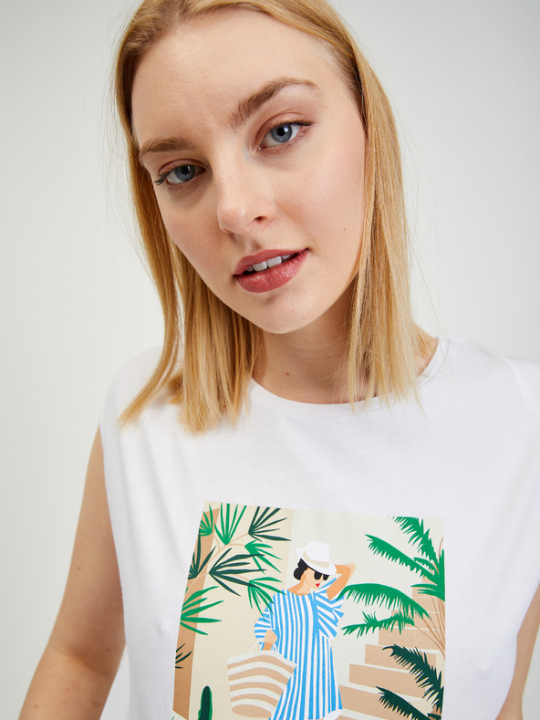 Orsay Biele dámske tričko ORSAY