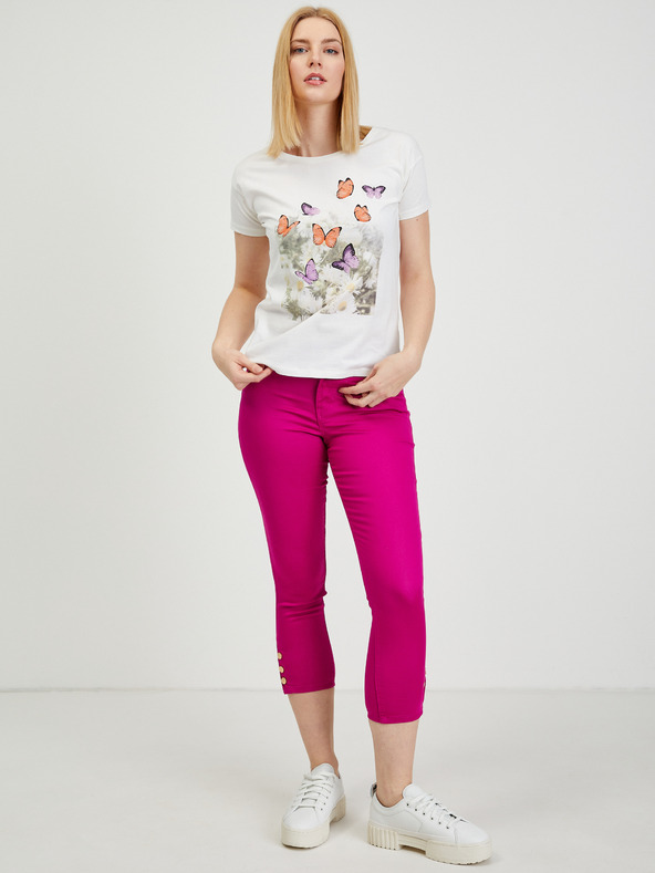 Orsay Tričká bez potlače pre ženy ORSAY - biela