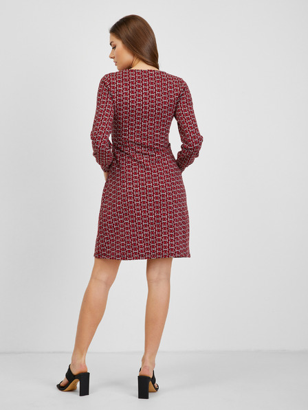 Orsay Červené dámske vzorované šaty ORSAY