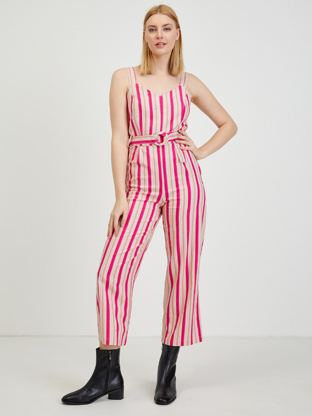 Orsay Béžovo-ružový dámsky plátený overal ORSAY Los Angeles