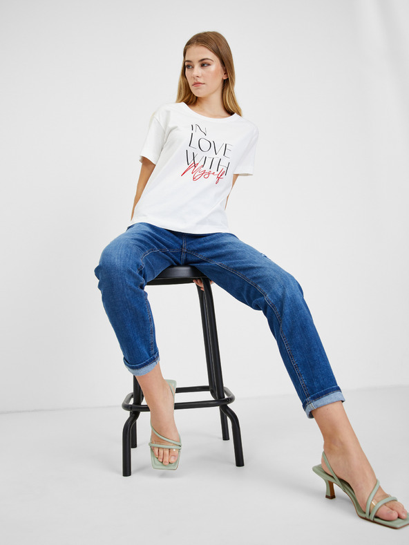 Orsay Tričká bez potlače pre ženy ORSAY - biela