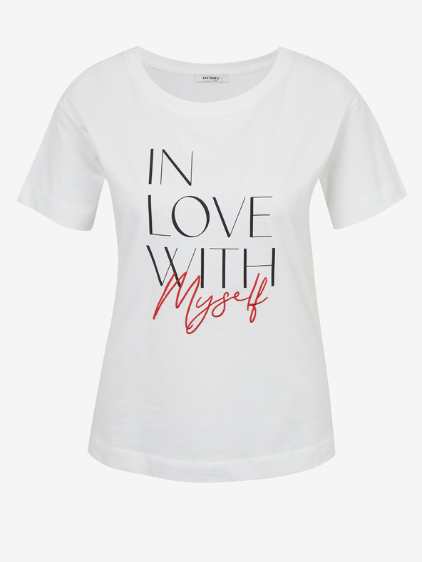 Orsay Tričká bez potlače pre ženy ORSAY - biela